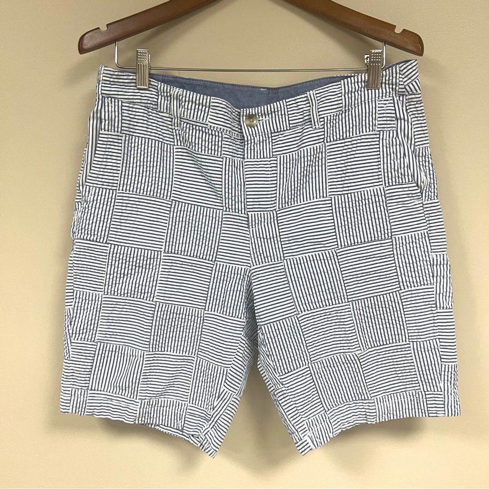 L.L. Bean Blue and White Striped Women's Shorts